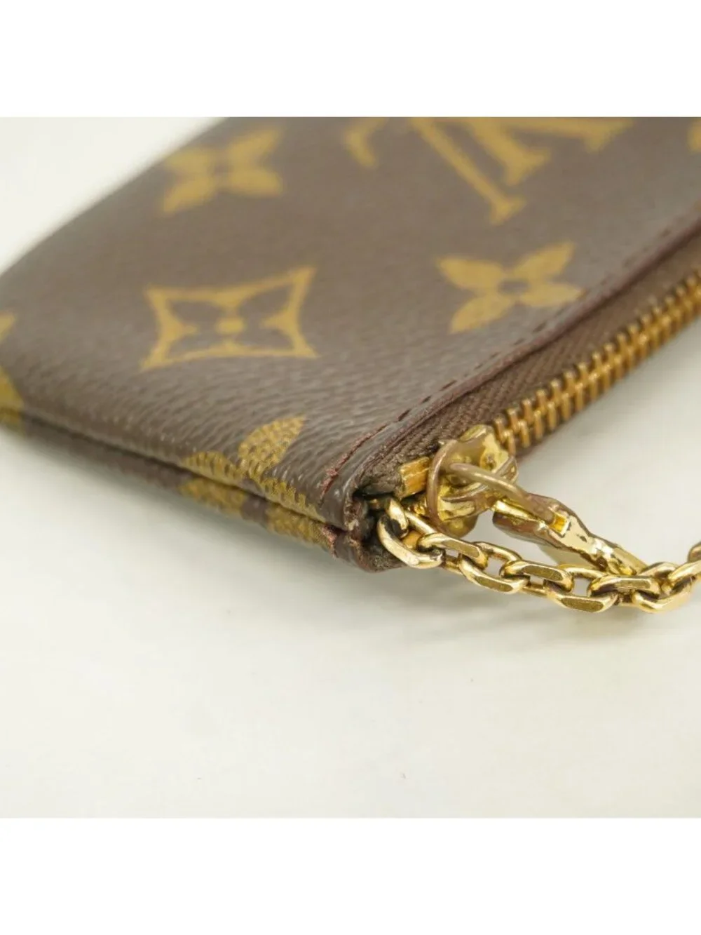 Louis Vuitton Coin Purse Monogram Pochette Cles Brown